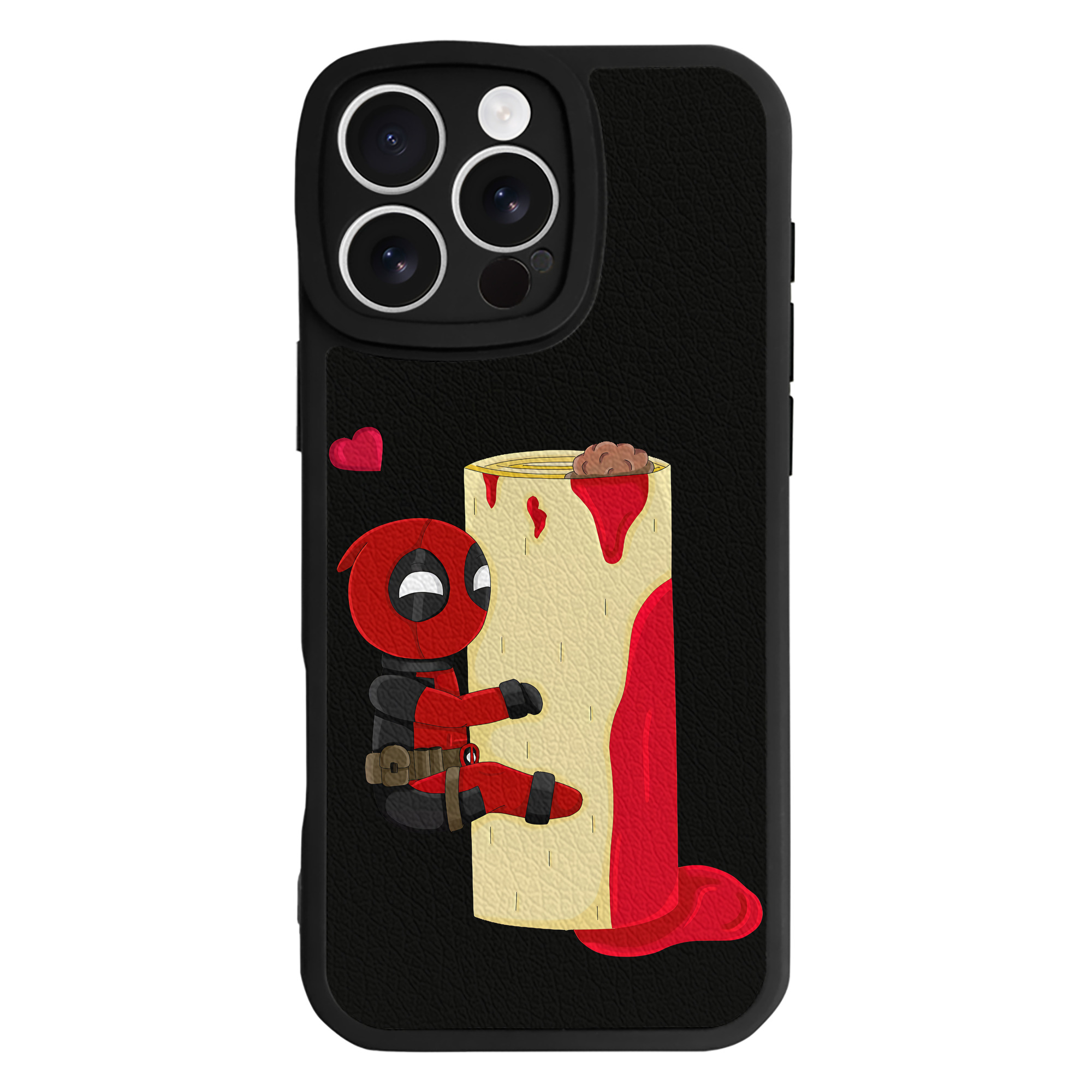 （画像用） Deadpool デッドプール 【iPhone 16シリーズ対応】シリコンスマホケース（レザー調） 材質：シリコン